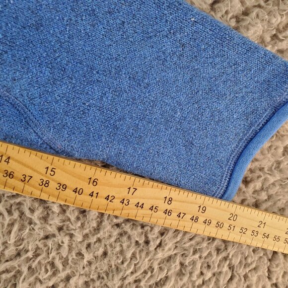 Patagonia Sweater Womens Small Blue Quarter-Zip Fleece Pullover Better Sweater - Picture 4 of 7